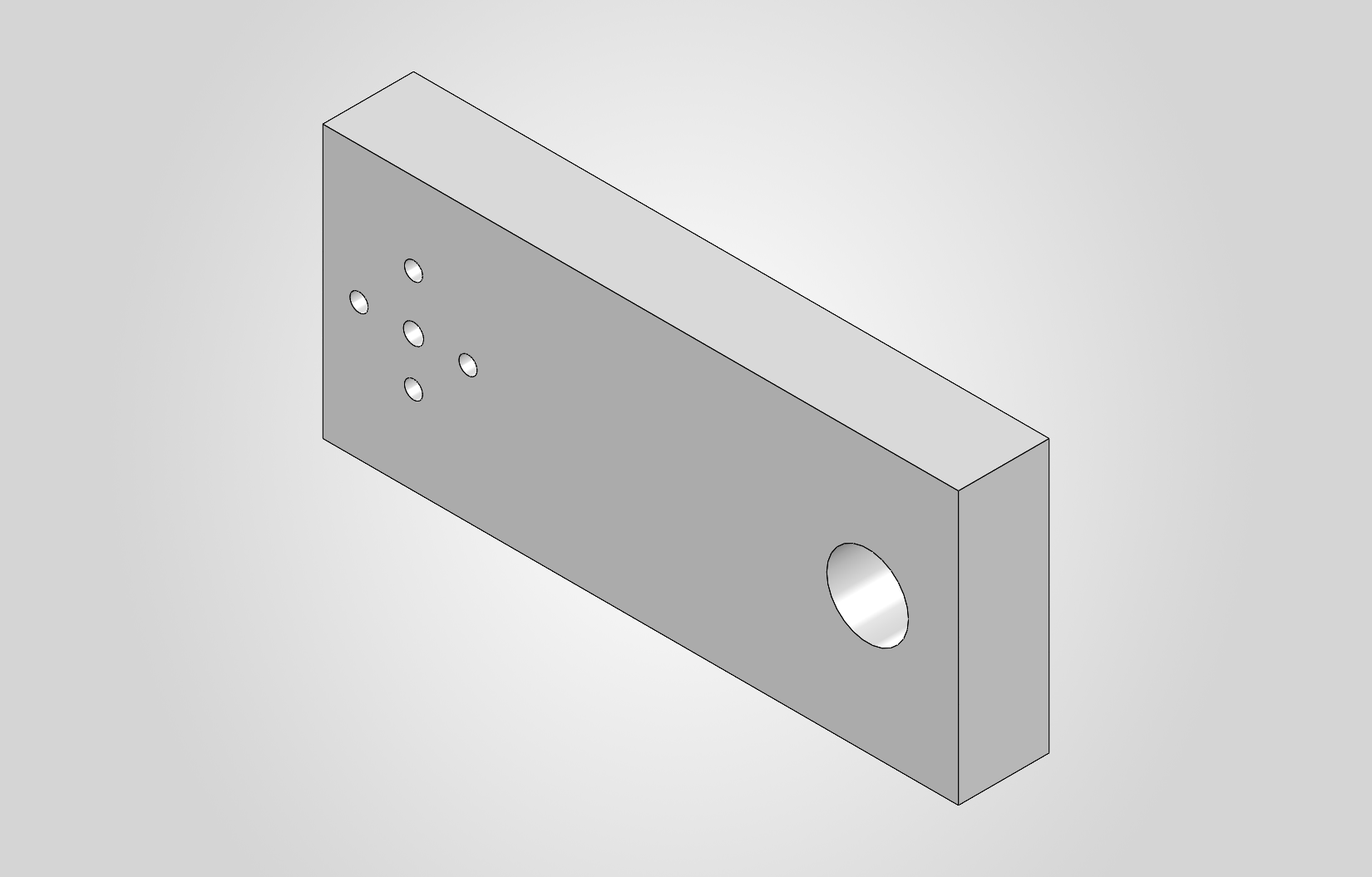 Table plate CAD model